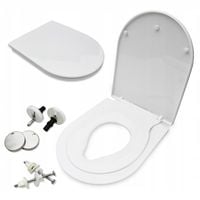 DESKA SEDESOWA KLOZETOWA WOLNOOPADAJĄCA Z WBUDOWANĄ NAKŁADKA DLA