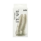 Double Pearlescent Dildo Baroque Pearl White