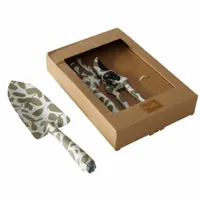 NARZĘDZIA OGRODOWE ZESTAW NARZĘDZI ŁOPATKA WIDŁY SEKATOR 3 szt zielone