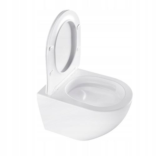 MISKA WC WISZĄCA TORNADO NERO-WH-03 BIAŁA DESKA WOLNOOPADAJĄCA DUROPLAST NE na Arena.pl