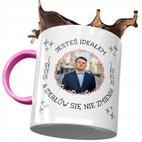 Kubek Różowy Sławomir Mentzen Xd Na Prezent Z Nadrukiem Ze Zdjęciem