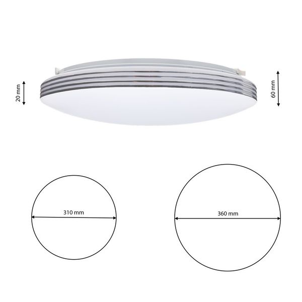 Plafon SIENA 25W LED Ø350 mm + pilot zdjęcie 7