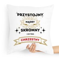 Poduszka Poszewka Dla Chrzestnego Na Prezent Z Nadrukiem Ze Zdjęciem