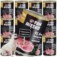 mokra karma dla psa wieprzowina z jagnięciną pan mięsko hipoalergiczna 400g