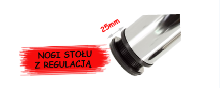 Stół do salonu kuchni 50x80x18 NOGA PROSTA CALVADOS zdjęcie 2