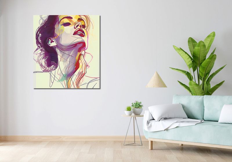 Obraz 90x100cm Płynność zdjęcie 2