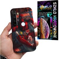 ETUI DO XIAOMI NOTE 8T - Deadpool MARVEL FILMOWE WZORY +SZKŁO HARTOWANE