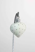 Bombka na Choinkę ze Szkła Boże Narodzenie - Serce Białe