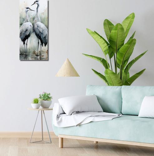 Obraz 30x70cm Tańczące Czaple na Arena.pl