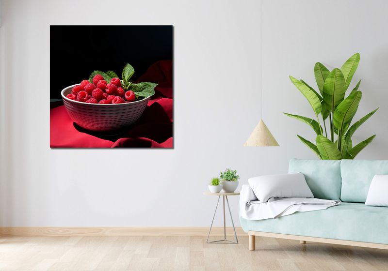 Obraz 100x100cm Malinowa Misa zdjęcie 2