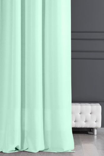 Zasłona gotowa na przelotkach ADORE 140x250 Design91 jasnomiętowy na Arena.pl