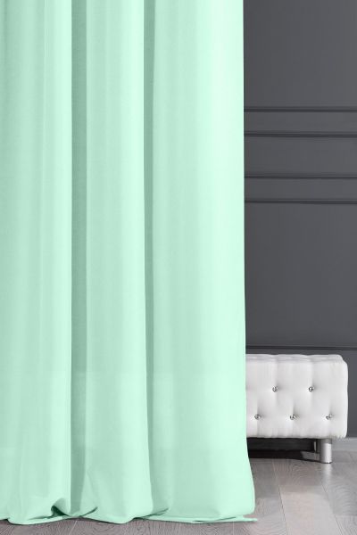 Zasłona gotowa na przelotkach ADORE 140x250 Design91 jasnomiętowy zdjęcie 9