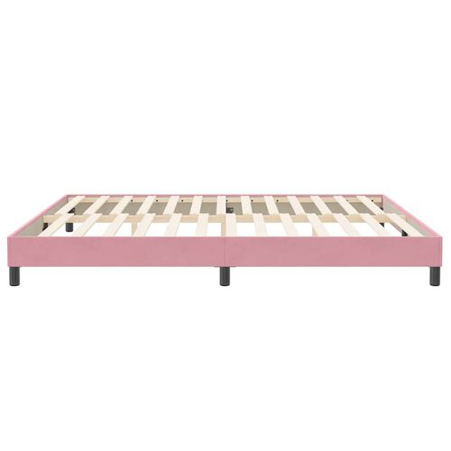 Łóżko Box Spring bez materaca Różowe 200x220 cm Aksamit na Arena.pl