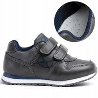 Buty sportowe chłopięce wkł. SKÓRA profilowana wygodne na RZEPY Axim