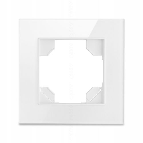 Gniazdko pojedyncze SZKLANE 230V KONTAKT z BOLCEM uziemieniem BIAŁE + na Arena.pl