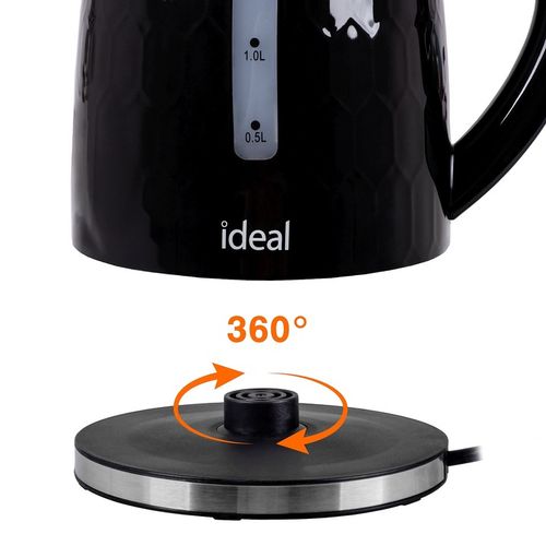 CZAJNIK ELEKTRYCZNY BEZPRZEWODOWY ELDOM CICHY ENERGOOSZCZĘDNY Czarny 1,8L na Arena.pl