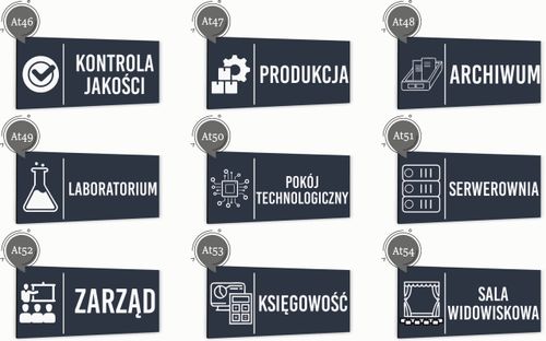 Tabliczka informacyjna LABORATORIUM Aluminium ATRACYTOWA Nierdzewna na Arena.pl
