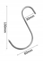 S-413 Haki wędzarnicze 13cm grube wędliniarskie do wędzenia wędlin szynek