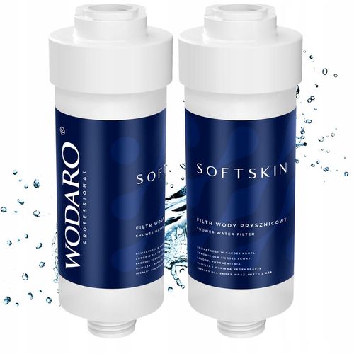 SOFTSKIN Filtr Wody Prysznicowy pod Prysznic WodaRO KDF BPA FREE 2 SZTUKI na Arena.pl