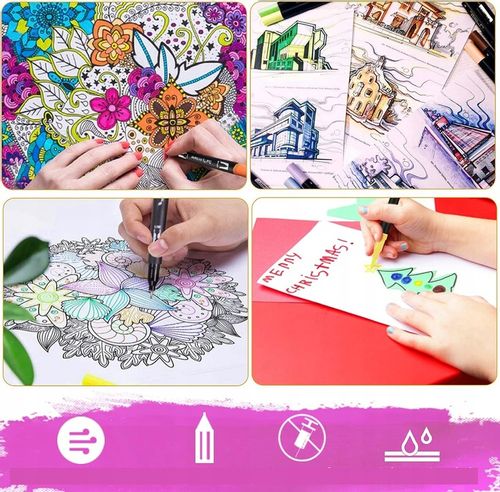 100 KOLORÓW DŁUGOPISY PISAKÓW DUAL BRUSH AKWARELI na Arena.pl