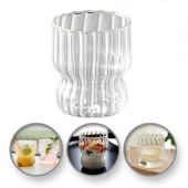 szklanka ryflowana, puchar z falowanymi ściankami 260 ml 1szt szk51