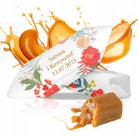 KRÓWKI PERSONALIZOWANE WESELE ŚLUB ROCZNICA 1 KG Podziękowanie dla Gości
