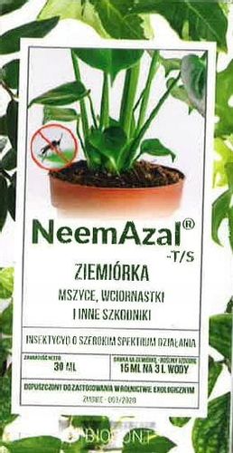 Owadobójczy NeemAzal-T/S na ziemiórki mszyce wciornastki 30 ml eko z drzewa na Arena.pl