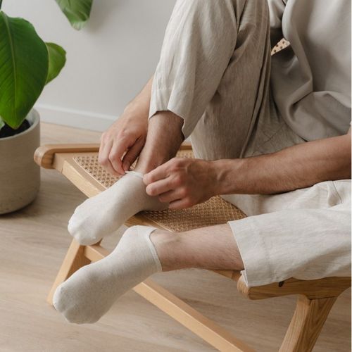 STOPKI LNIANE 174 44-46 granatowy na Arena.pl