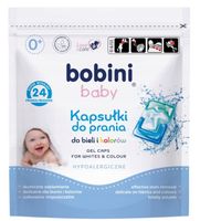 Kapsułki do prania dla dzieci do bieli i koloru hipoalergiczne 24szt BOBINI