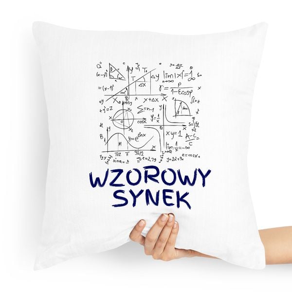 Poduszka Prezent Dla Syna Syneczek Wzorowy Synek Z Nadrukiem Ze Zdjęciem zdjęcie 1