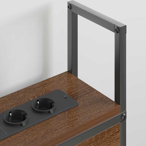 Szafka z Ładowaniem Brązowy dąb 150 cm Materiał drewnopochodny na Arena.pl