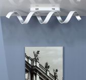 Lampa sufitowa LED Helix biało-srebrna