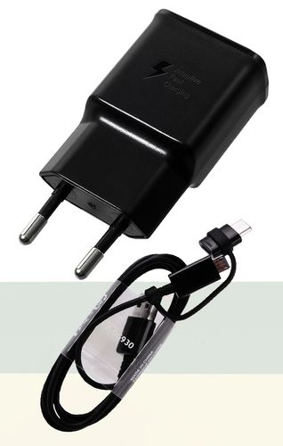 ŁADOWARKA SAMSUNG FAST CHARGE MICRO + TYP C 1,5M na Arena.pl