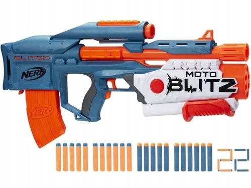 AUTOMATYCZNY PISTOLET NERF ELITE 2.0 KARABIN SHOTGUN 2W1 + 22 STRZAŁKI na Arena.pl