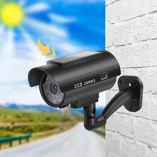 ATRAPA KAMERY CCTV SOLARNA MONITORING KAMERA MIGAJĄCA DIODA LED NA ŚCIANĘ na Arena.pl