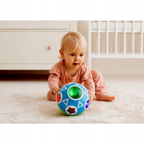 INTERAKTYWNA WIRUJĄCA PIŁKA EDUKACYJNA MÓWI PO POLSKU 6m+ na Arena.pl