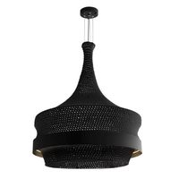 Bawełniana lampa wisząca Dota 5030 Amplex LED 32W 3000K nad stół czarny