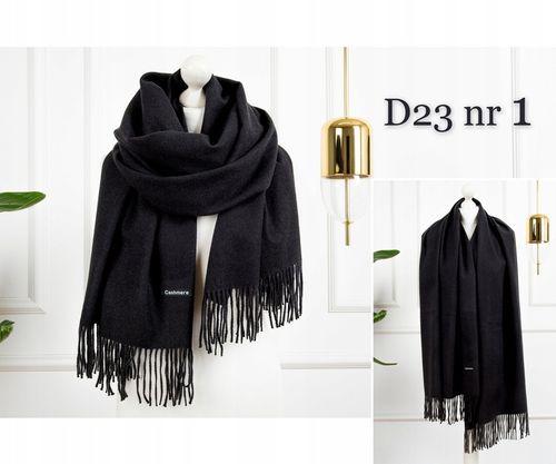 CIEPŁY SZAL KLASYCZNY SZALIK DAMSKI ELEGANCKI MODNY BRĄZOWY KOLORY na Arena.pl