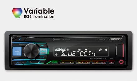 ALPINE UTE-201BT / UTE-200BT/ BT / FLAC / USB / MULTICOLOR / AUX zdjęcie 15