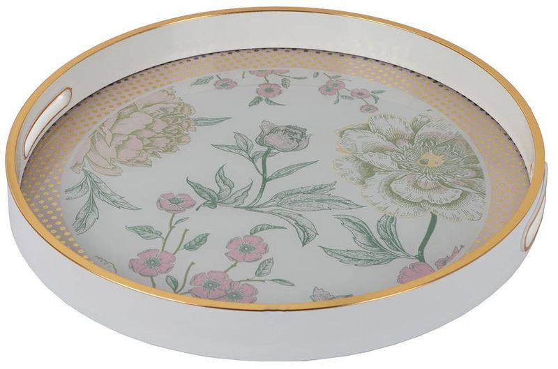 Taca okrągła w kwiaty zdjęcie 1