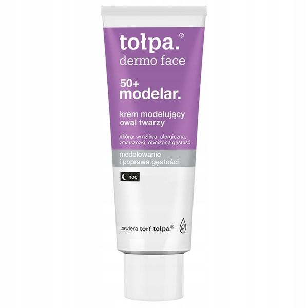 Krem modelujący owal twarzy odmładzający rozjaśniający TOŁPA 50+ 40 ml zdjęcie 2