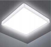 Lampa sufitowa LED 18 W, 1500 lm, 3000 K, kwadratowa 22 cm biała Defurhome