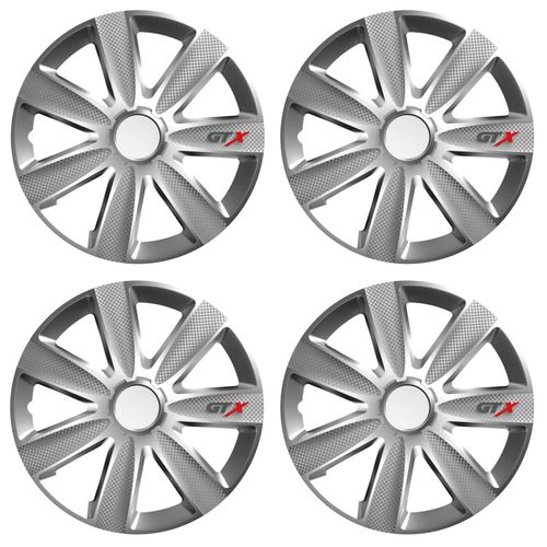 4x Kołpak 17 cali uniwersalny VERSACO GTX Carbon Srebrny na Arena.pl