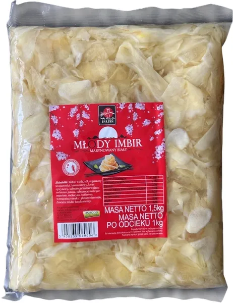 Imbir marynowany biały 1kg - Sakura zdjęcie 1