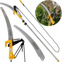 PIŁA TELESKOPOWA Z SEKATOREM NA TRZONKU 3,75m 375cm DO GAŁĘZI 2w1