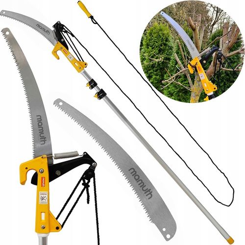 PIŁA TELESKOPOWA Z SEKATOREM NA TRZONKU 3,75m 375cm DO GAŁĘZI 2w1 na Arena.pl