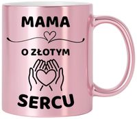 Kubek różowy z dedykacją wyjątkowy prezent dla MAMY