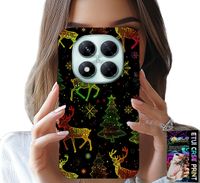 ETUI DO XIAOMI NOTE 14 PRO 5G - RENIFER, PŁATEK ŚNIEGU, CHOINKA + SZKŁO