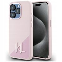 ETUI KARL LAGERFELD SILICONE SHADOW MAGSAFE DO IPHONE 15 PRO MAX RÓŻOWE