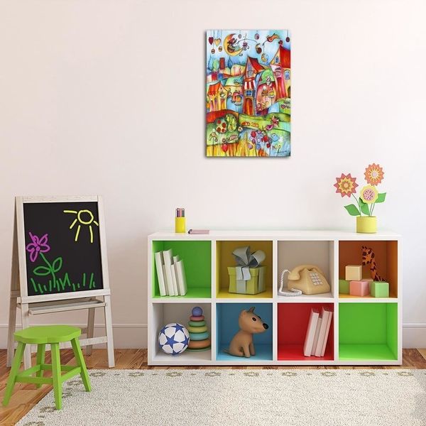 Emaga Obraz na płótnie, Bajkowe miasteczko - 80x120 zdjęcie 2